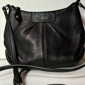 Coach Small Crossbody Bag Black Leather